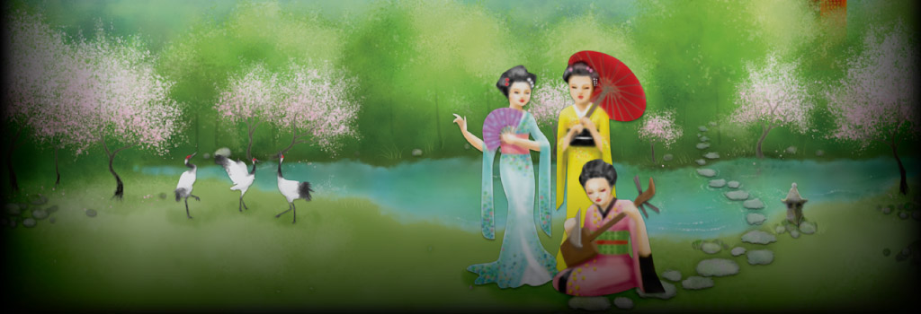 Geisha Wonders Background Image