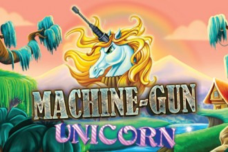 Machine Gun Unicorn Slot Logo