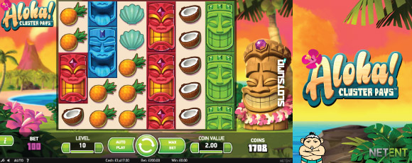 Aloha Cluster Pays Online Slot Screenshot