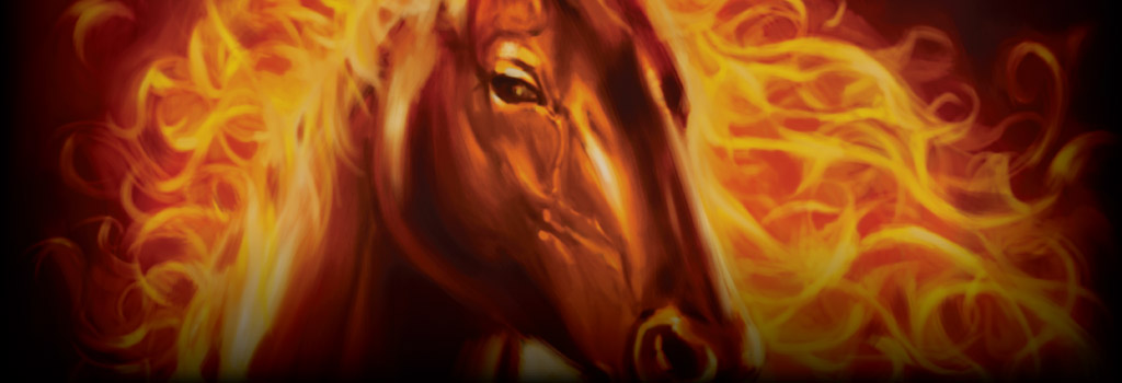 Fire Horse Background Image