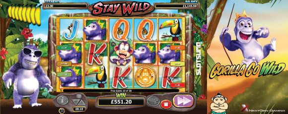 Gorilla Go Wild Online Slot Bonus Feature