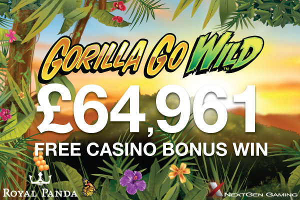 Free Casino Bonus Win On Gorilla Go Wild Slot