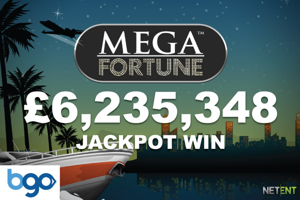 UK BGO Player Wins £6.2 Million Mega Fortune Jackpot