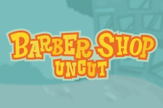 Barber Shop Uncut Slot Logo