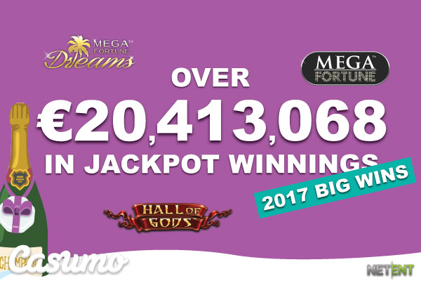 Casumo Players Win Over 20 Million On Jackpot Slots In 2017