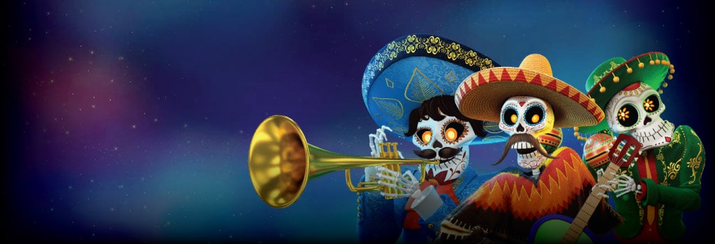 Esqueleto Mariachi Background Image