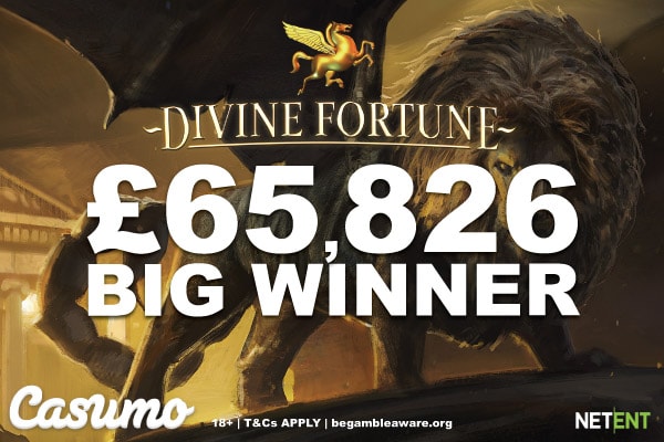 Divine Fortune Pays Out Big For Lucky UK Casumo Casino Player