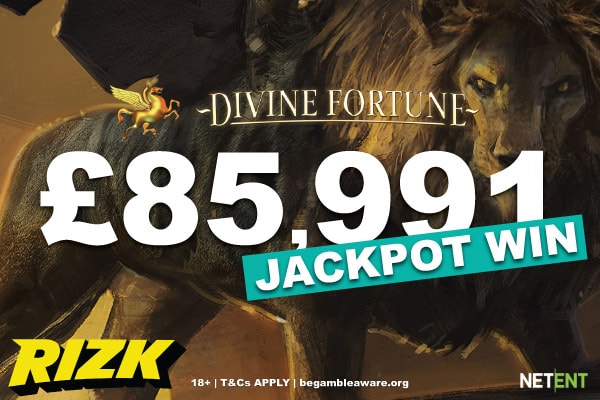Rizk Casino Divine Fortune Slot Win