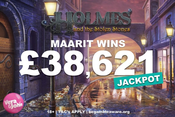 Holmes and the Stolen Stones Jackpot Slot Win