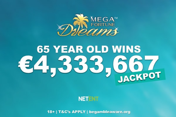 Over 4 Million Mega Fortune Dreams Jackpot Win