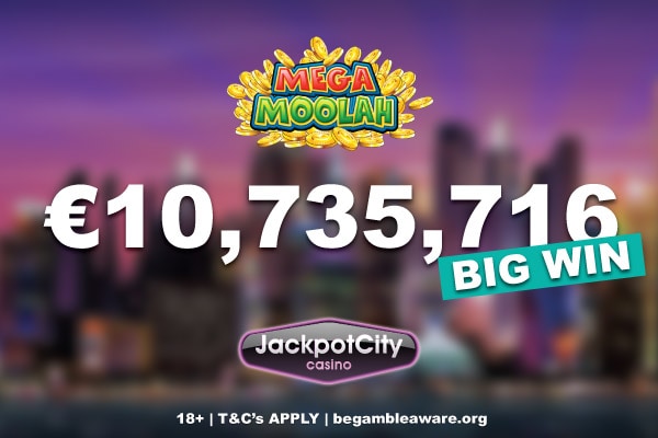 Jackpot City Casino Mega Moolah Slot Win