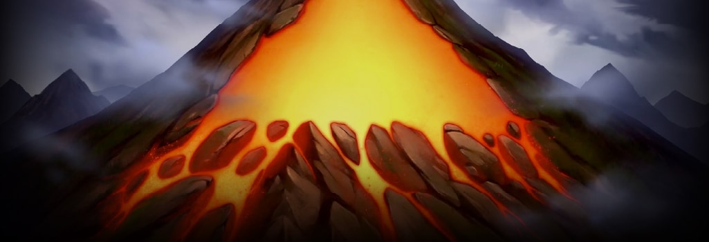 Gold Volcano Background Image