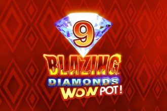 9 Blazing Diamonds Wowpot Slot Logo