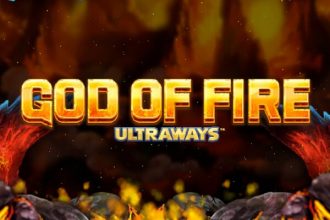 God of Fire Ultraways Slot Logo
