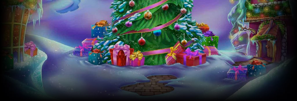 Santa Spins Background Image
